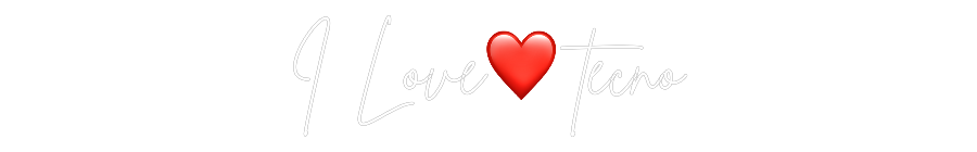 Neon personalizado: I Love❤️ tecno
