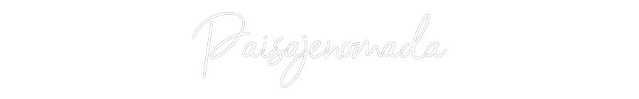 Neon personalizado: Paisajenomada