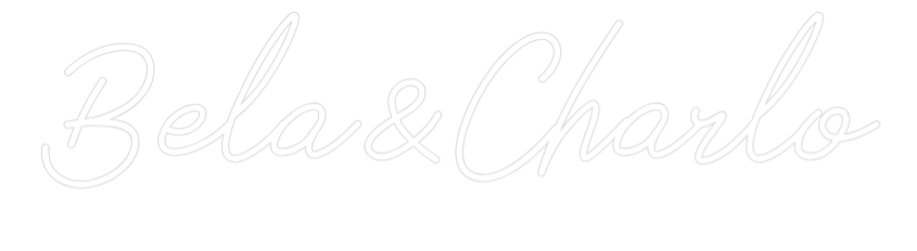 Neon personalizado: Bela&Charlo