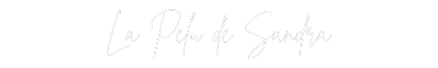 Neon personalizado: La Pelu de Sa...