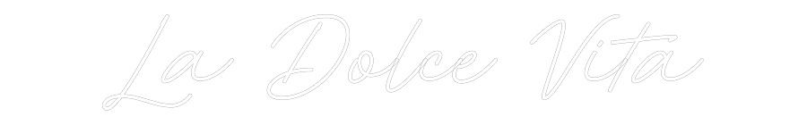 Neon personalizado: La Dolce Vita