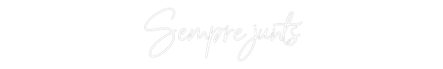Neon personalizado: Sempre junts