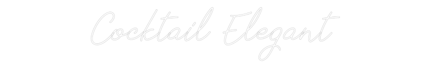 Neon personalizado: Cocktail Eleg...
