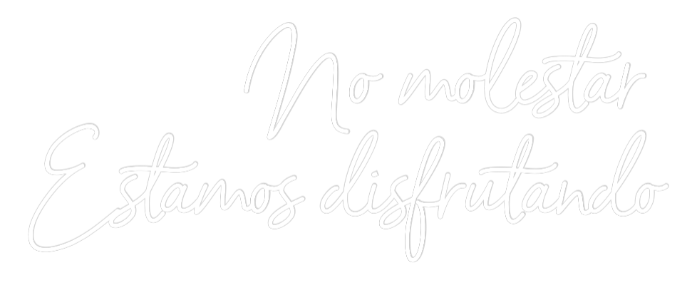 Neon personalizado: No molestar ...