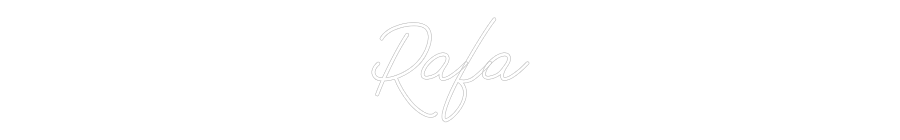 Neon personalizado: Rafa