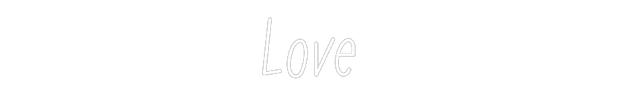 Neon personalizado: Love