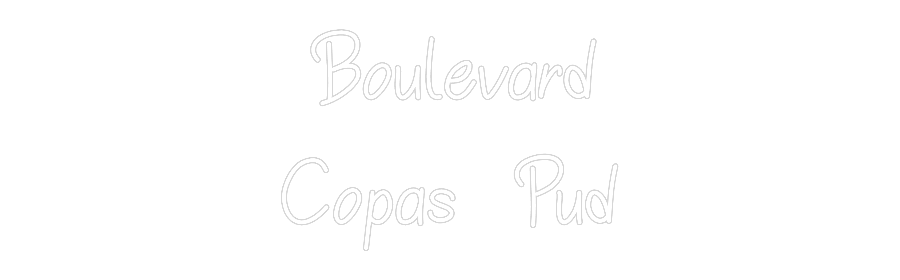 Neon personalizado:  Boulevard
C...