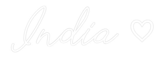 Neon personalizado: India ♡
