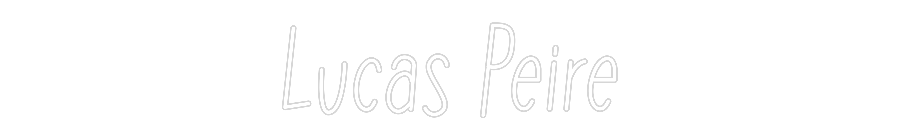Neon personalizado: Lucas Peire
