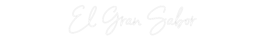Neon personalizado: El Gran Sabor