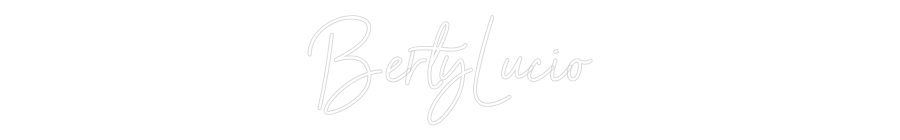 Neon personalizado: BertyLucio