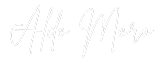Neon personalizado: Aldo Moro