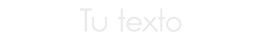 Neon personalizado: Tu texto
