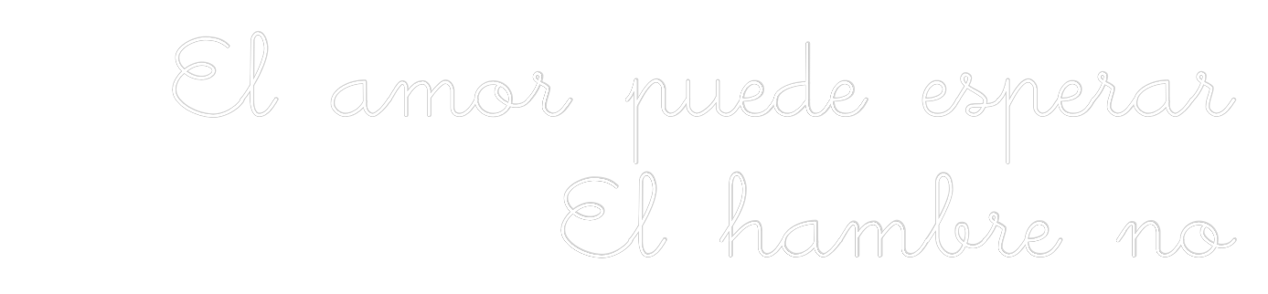 Neon personalizado: El amor puede...