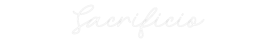 Neon personalizado: Sacrificio