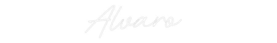 Neon personalizado: Alvaro