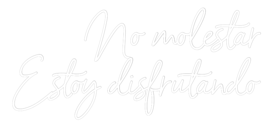 Neon personalizado: No molestar ...