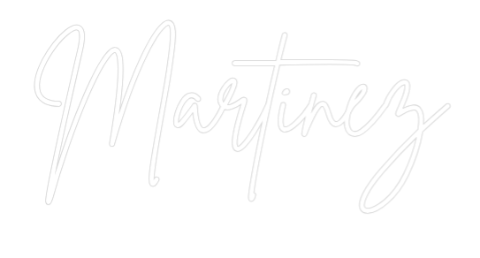 Neon personalizado: Martínez