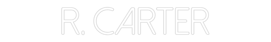 Neon personalizado: R. Carter