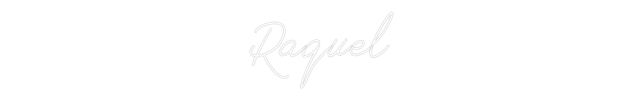 Neon personalizado: Raquel