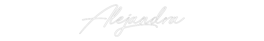 Neon personalizado: Alejandra