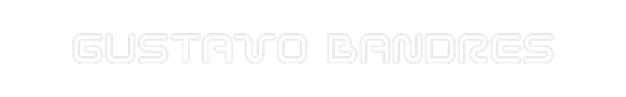 Neon personalizado: GUSTAVO BANDRES
