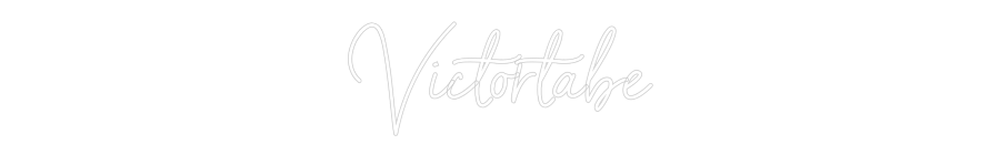 Neon personalizado: Victortabe