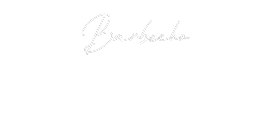 Neon personalizado: Barbecho