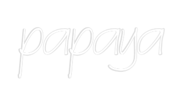 Neon personalizado: papaya