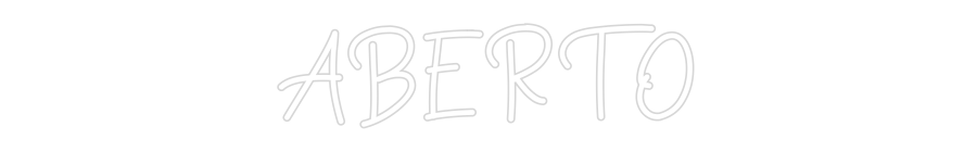 Neon personalizado: ABERTO