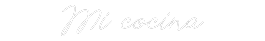 Neon personalizado: Mi cocina