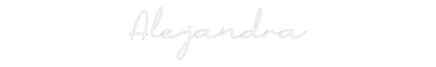 Neon personalizado: Alejandra