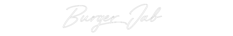 Neon personalizado: Burger Jab
