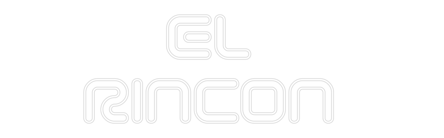 Neon personalizado: El 
Rincon