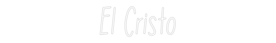 Neon personalizado: El Cristo