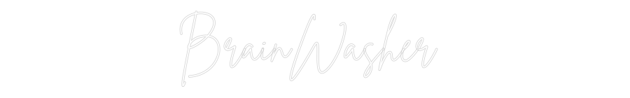 Neon personalizado: BrainWasher