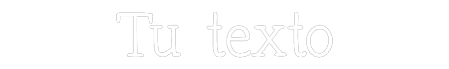 Neon personalizado: Tu texto