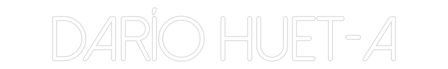Neon personalizado: DARÍO HUET-A