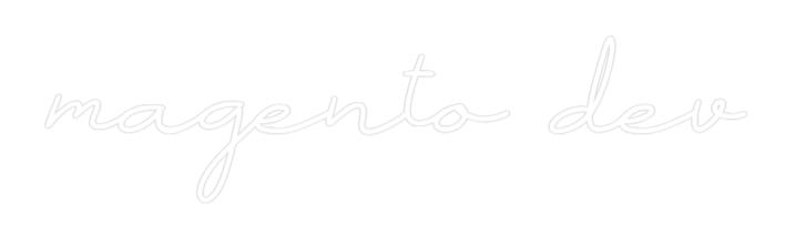 Neon personalizado: magento dev