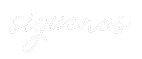 Neon personalizado: síguenos