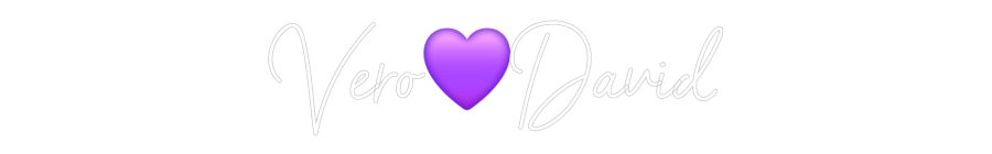 Neon personalizado: Véro💜David