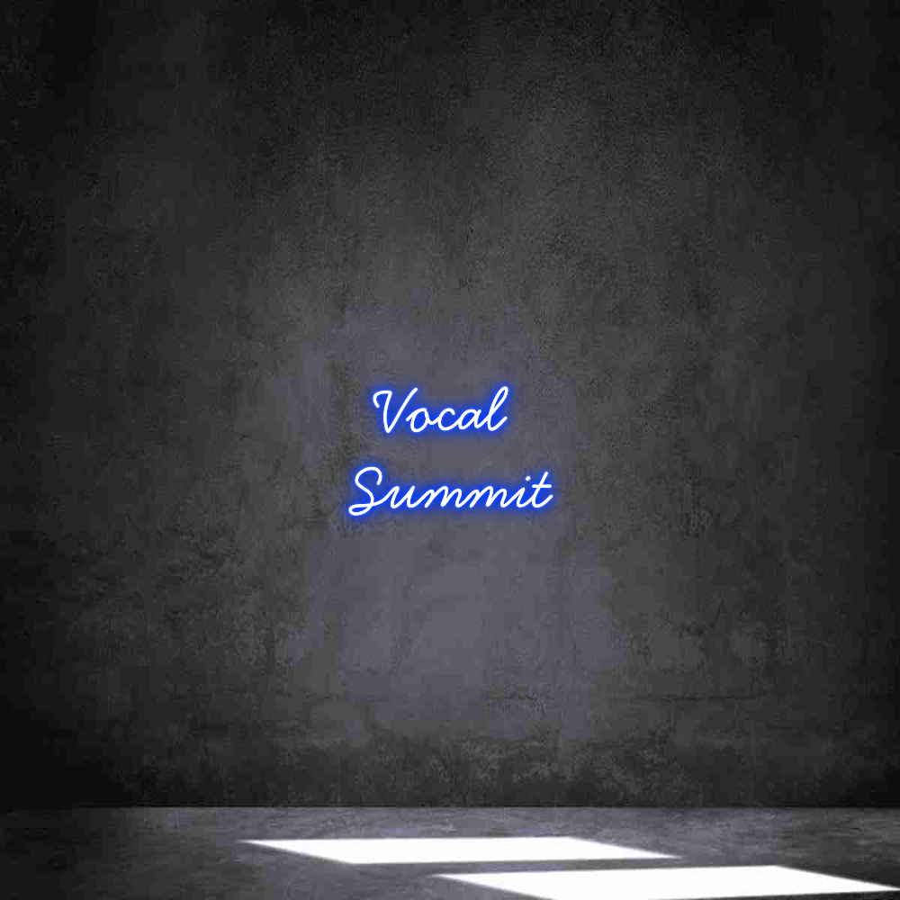 Neon personalizado: Vocal 
Summit
