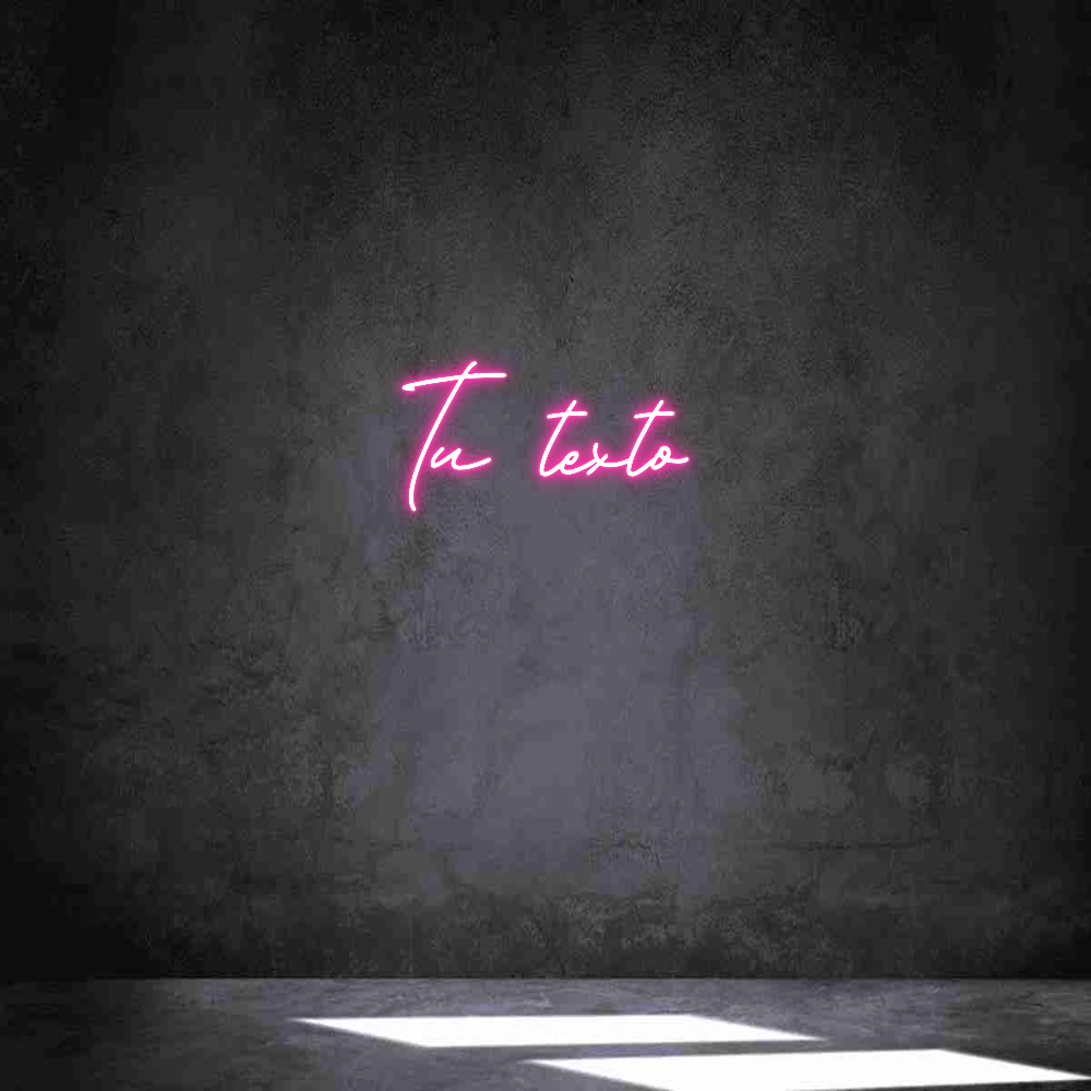 Neon personalizado: Tu texto