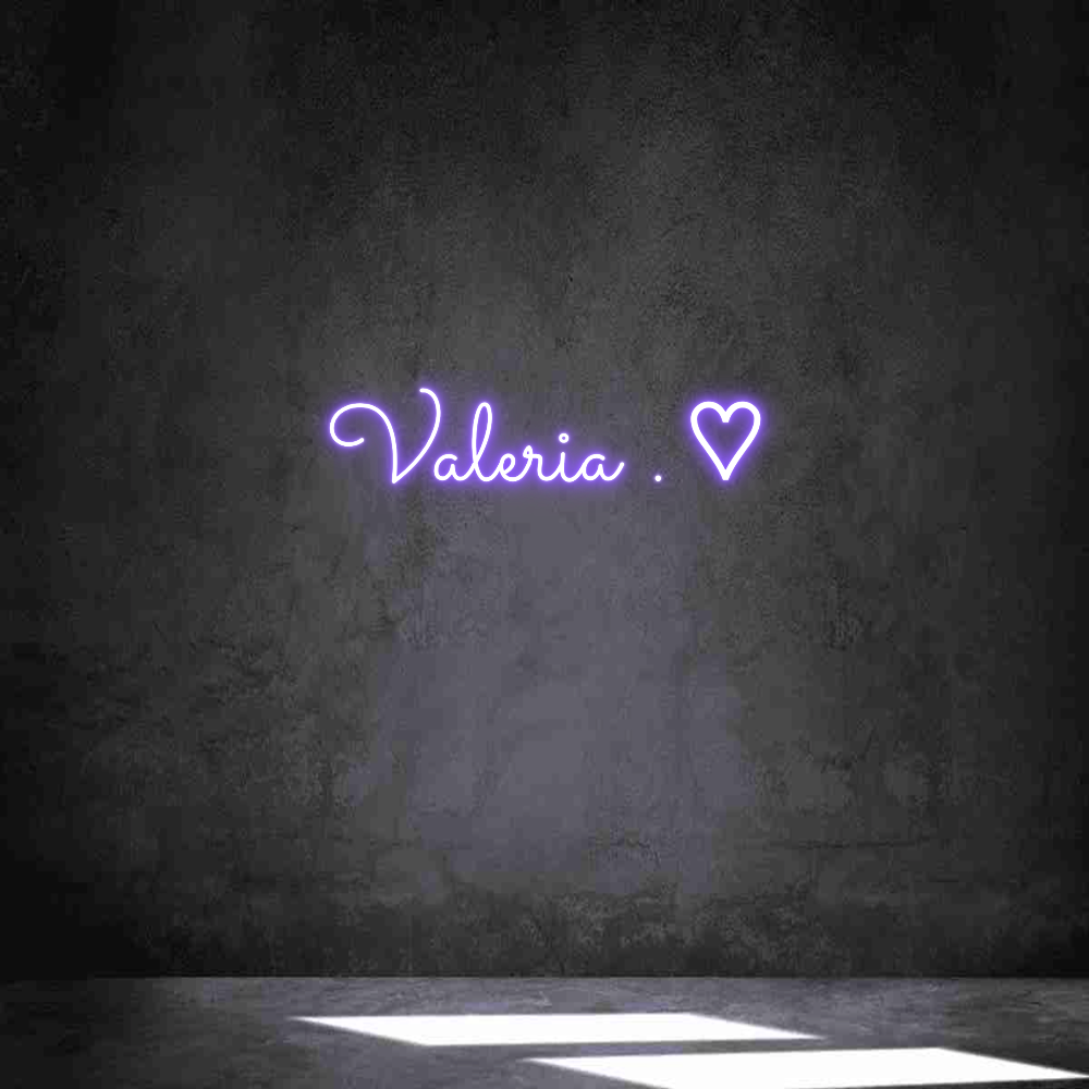 Neon personalizado: Valeria . ♡