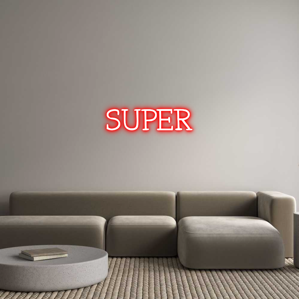 Neon personalizado: SUPER