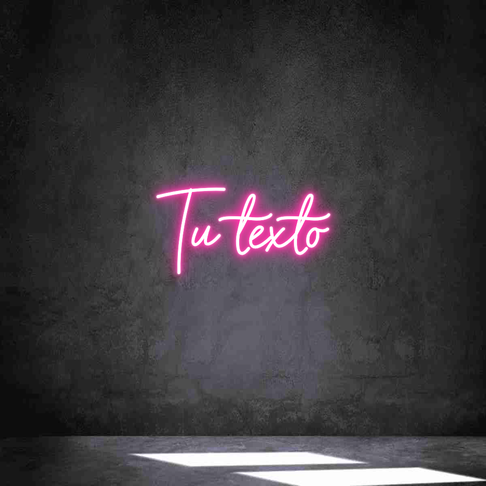 Neon personalizado: Tu texto