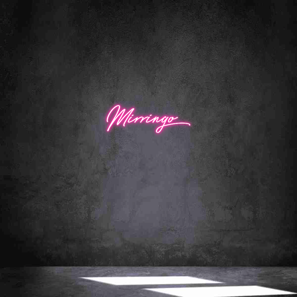 Neon personalizado: Mirringo