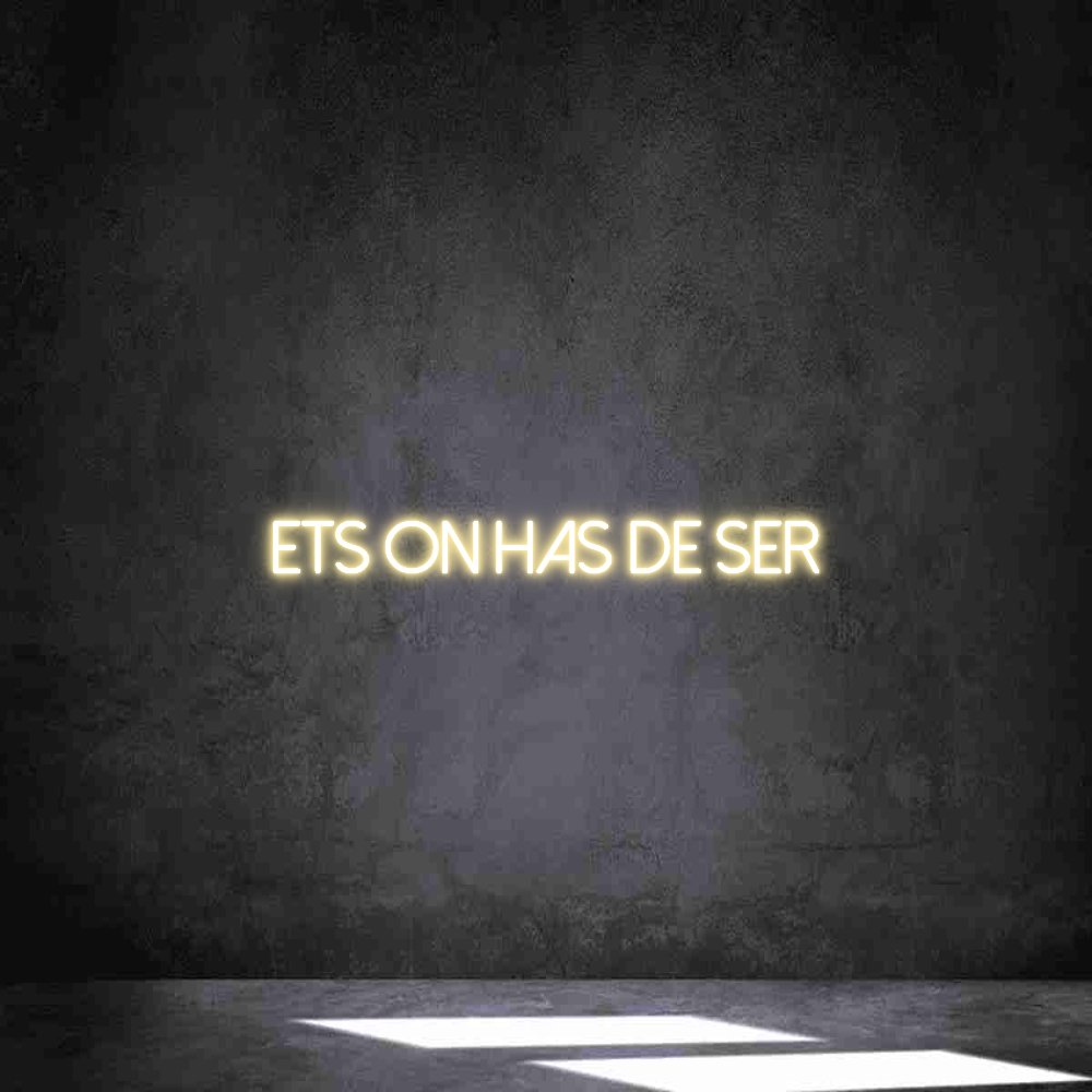 Neon personalizado: Ets on has de...