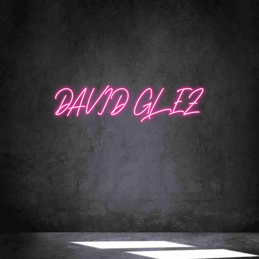 Neon personalizado: DAVID GLEZ