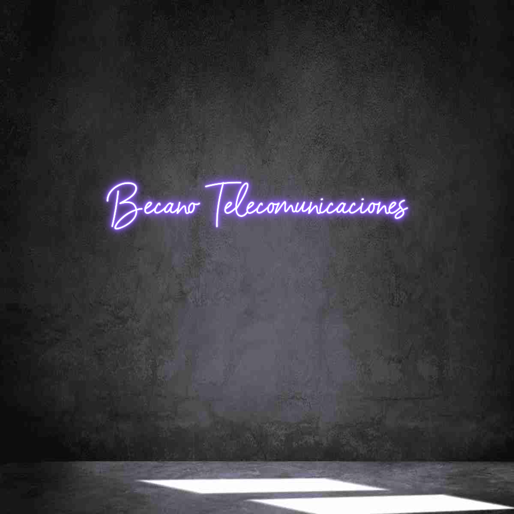 Neon personalizado: Becano Teleco...